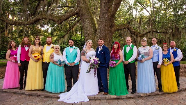 Florida couple ties the knot in Disney-themed wedding