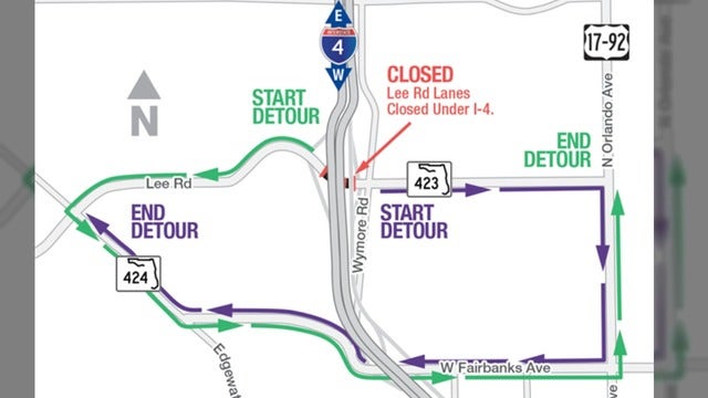 Lee Road under I-4 to close for bridge demolition