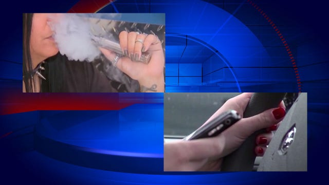 Bans on texting while driving, vaping at work go into effect Monday