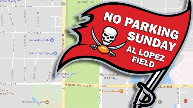 No parking at Al Lopez Field Sunday during Bucs home game
