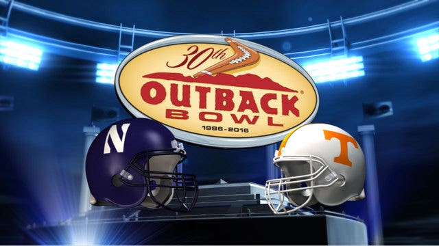 Tennessee routs No. 12 Northwestern 45-6 in Outback Bowl