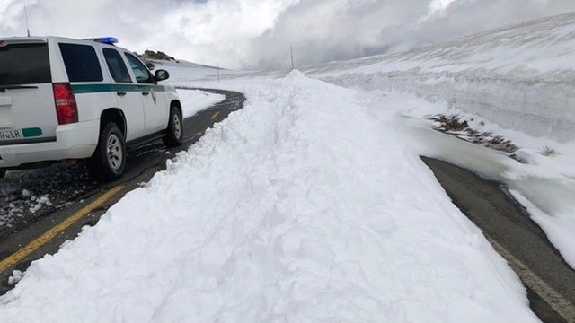 Several inches of snow falls in Colorado as summer begins