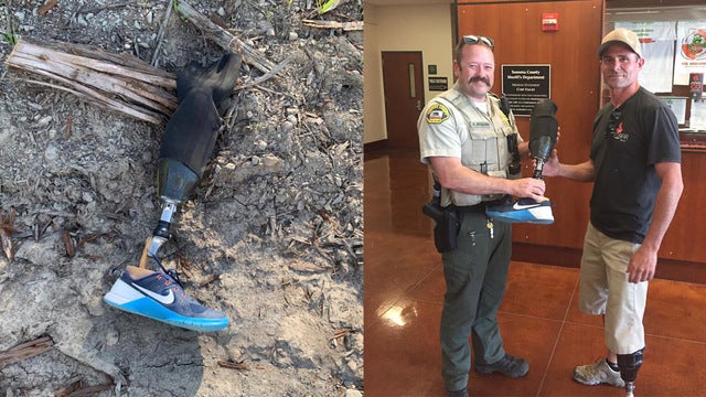 Man loses $15,000 prosthetic leg while skydiving, deputies say
