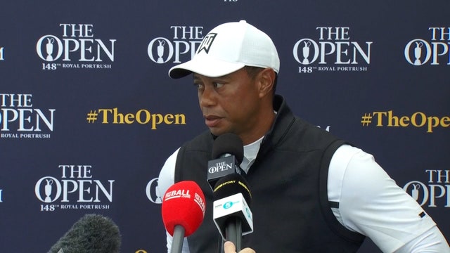 Woods has surgery on left knee for minor cartilage damage
