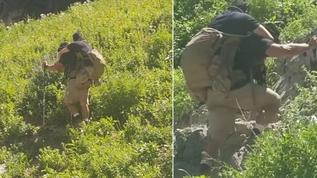 ‘We're all a band of brothers': Veteran carries fellow Marine to Utah mountain summit