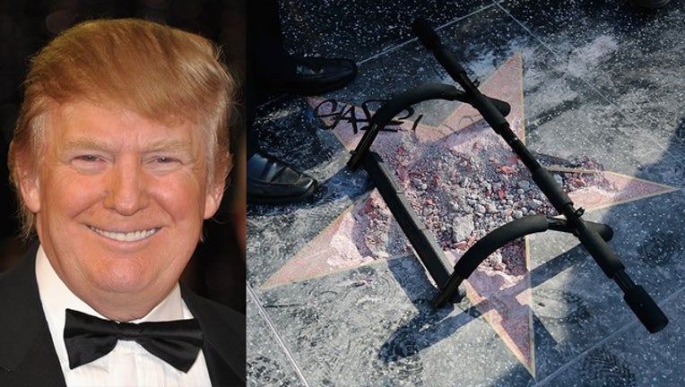 Resolution Passed To Remove President Trump S Hollywood Walk Of Fame Star - trump star hollywood brawl