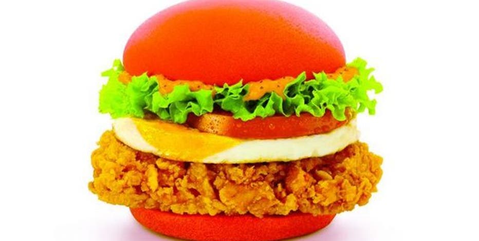McDonald's unveils bright red 'Angry Birds' chicken burger | FOX