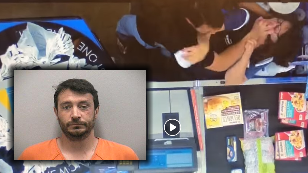 Man attacks cashier at Florida Walmart, attempts to kick and headbutt
