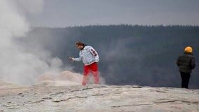 Tourists issued citations at Yellowstone National Park's Old Faithful for 'thermal trespassing'