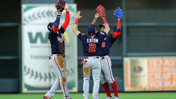 Soto, Nationals top Cole, Astros 5-4 in World Series opener