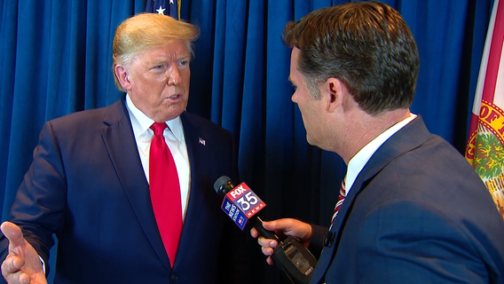 FOX 35 exclusive one-on-one with President Donald Trump