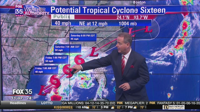 Storm moving northeast across Gulf of Mexico could soon become Tropical Storm Nestor