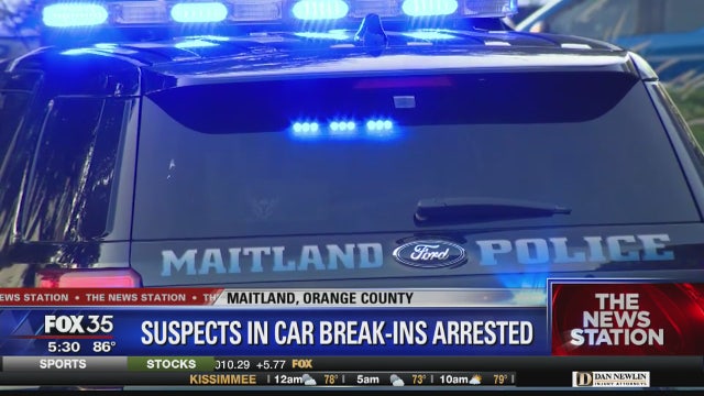 Suspect accused of breaking into unmarked patrol car, stealing another car in Maitland arrested