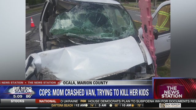 'The devil can't hurt you': Mom tries to kill kids by driving into tree, Ocala police say