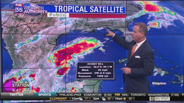 Low pressure in Gulf could deliver wet weekend