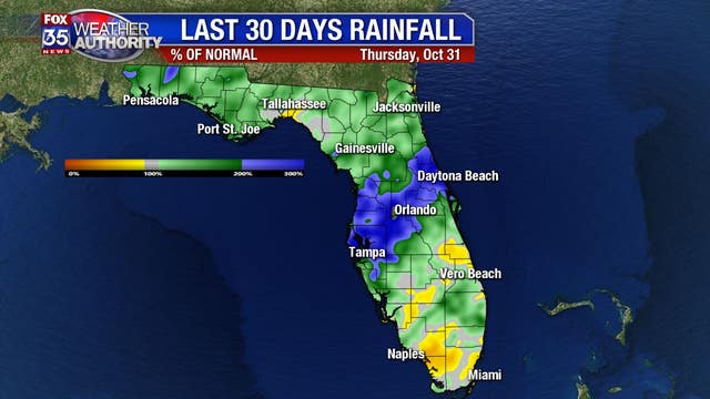 Soggy October for Central Florida