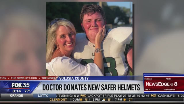 Mom donates helmets to son’s football team to tackle concussions