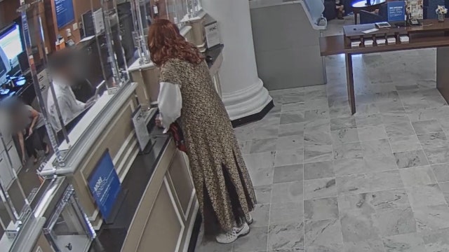 Accused bank robber dressed as woman held without bond
