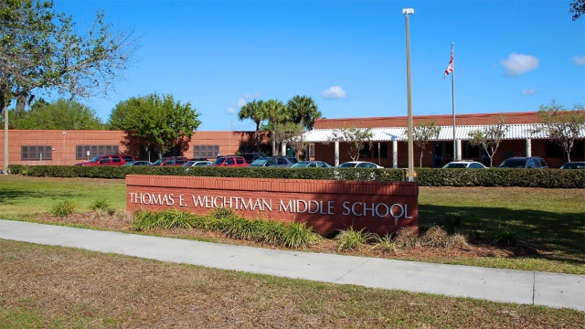 Deputy fired for gun discharge in Florida school cafeteria