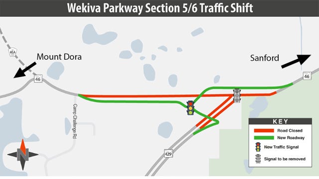 New State Road 46 lanes, State Road 429 ramps to open