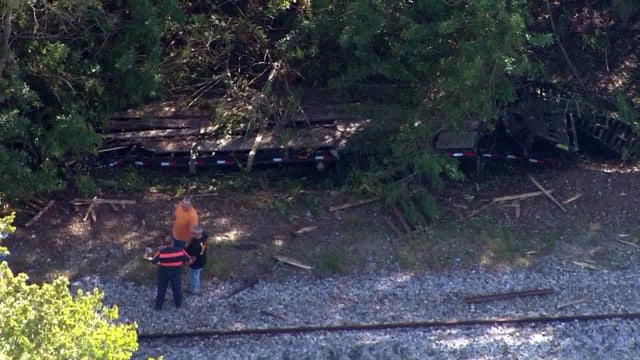 Train hits flatbed trailer at Lakeland crossing