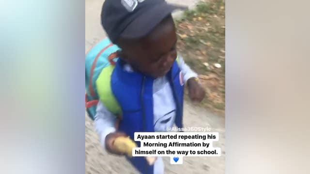 Little boy's affirmations go viral