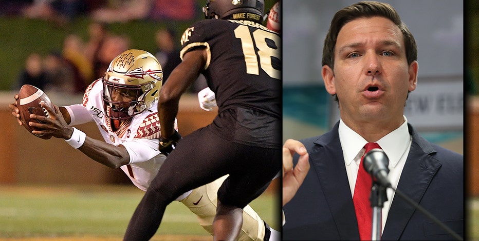 Florida Governor DeSantis backs efforts to allow college athletes to earn money