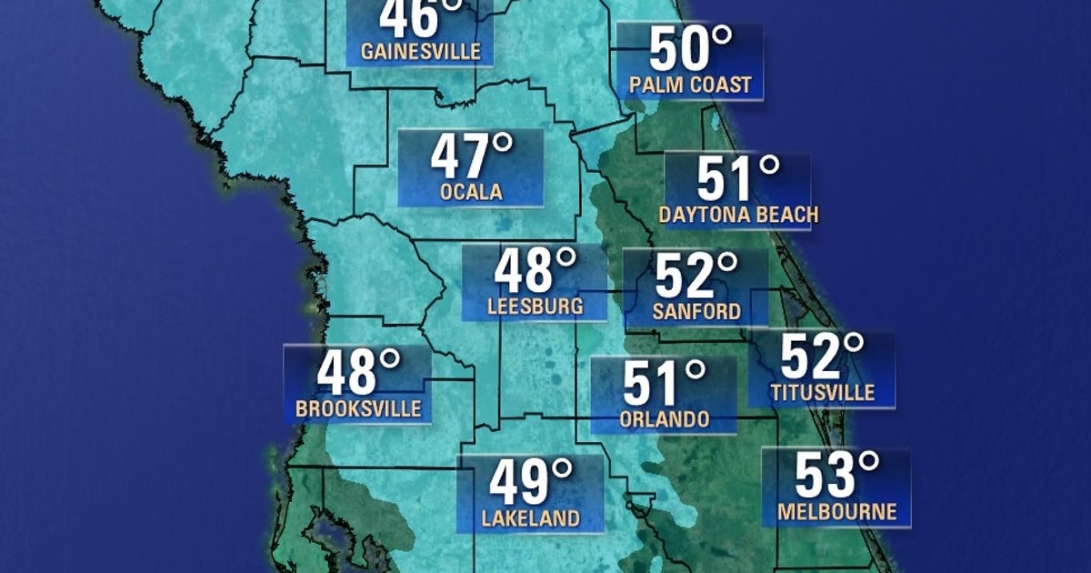 Coldest temperatures of the season hit Central Florida this weekend ...