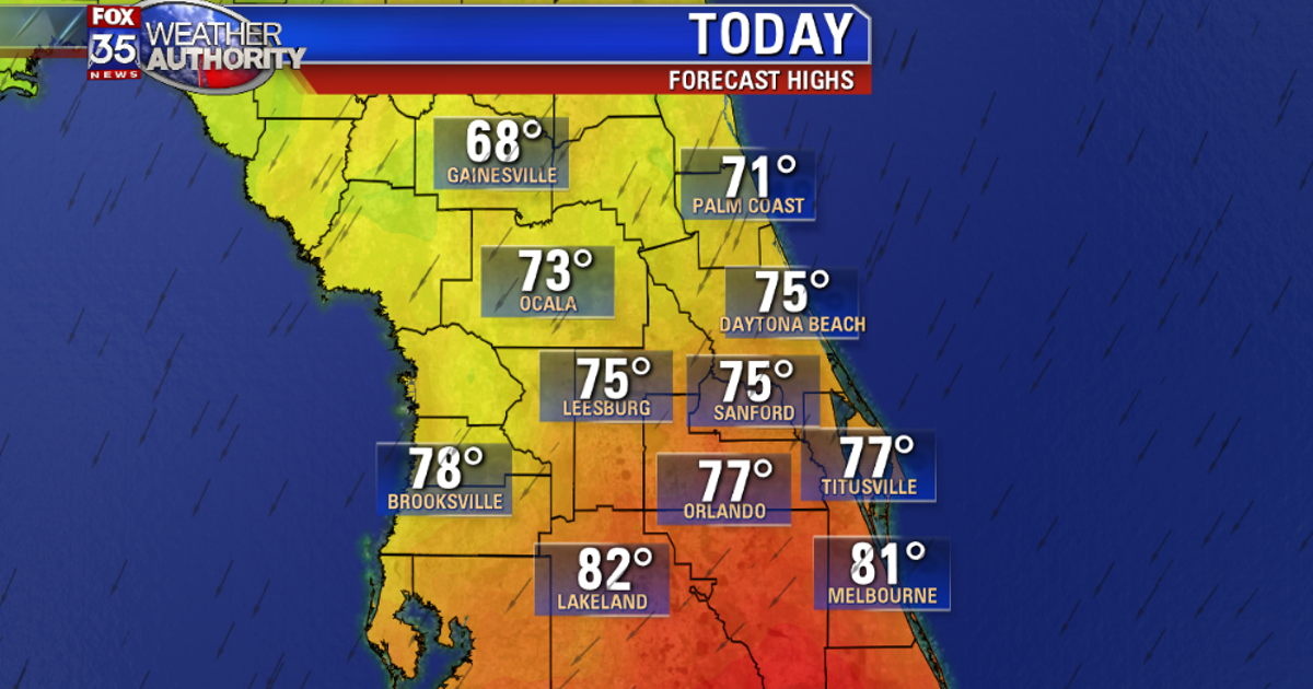 Finally, Cooler temps arrive today in Central Florida! | FOX 35 Orlando