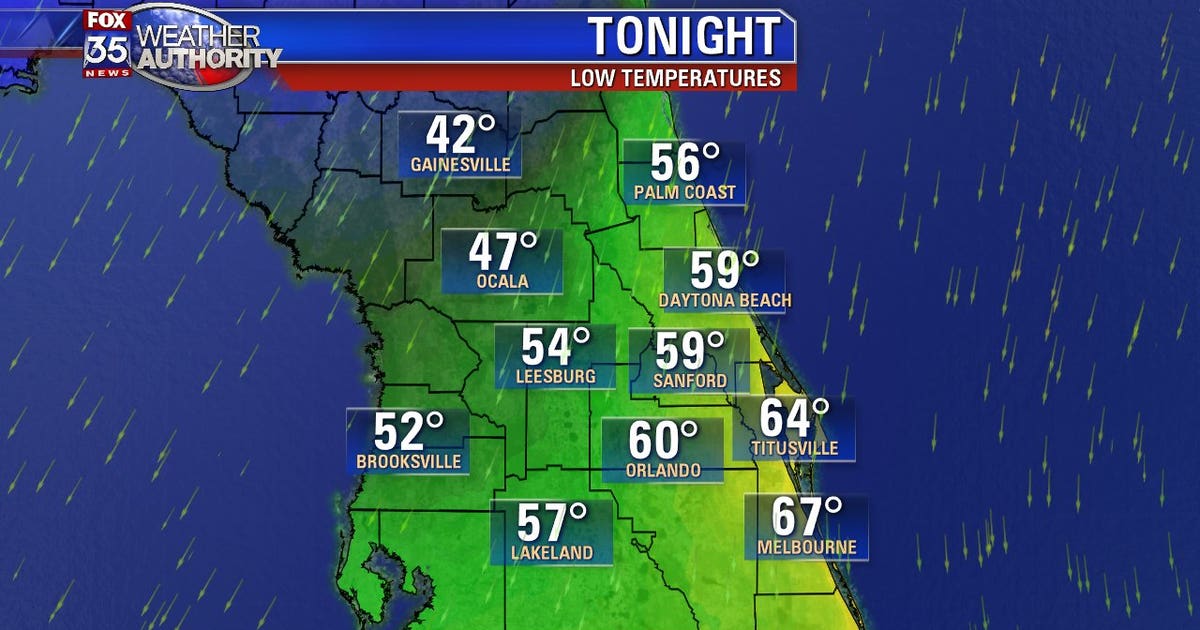 Strong cold front to bring Central Florida the coldest high ...