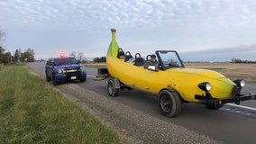 Police: Officer pulls over man driving banana car, gives him $20 instead of a ticket