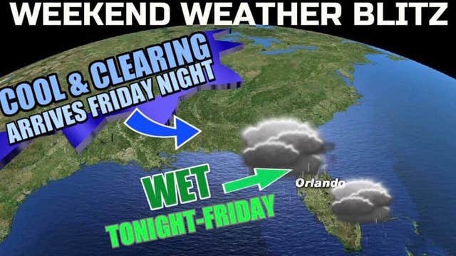 Rain chances are in later today and out just in time for the weekend!