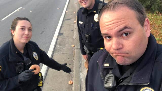 Police mourning loss after Krispy Kreme truck spill