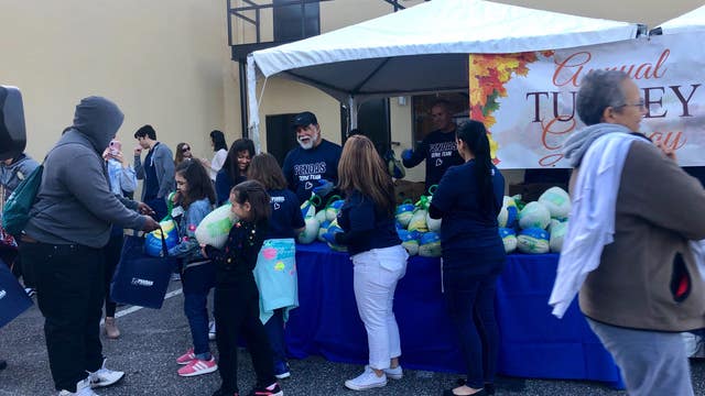 Central Florida law firm gives out 1,000 free turkeys to needy families ahead of Thanksgiving