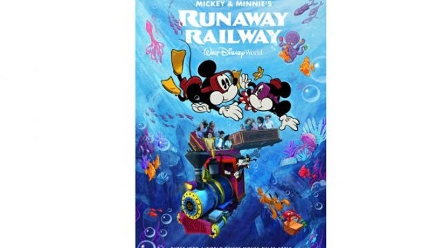 Disney releases poster for Mickey and Minnie's Runaway Railway attraction at Hollywood Studios