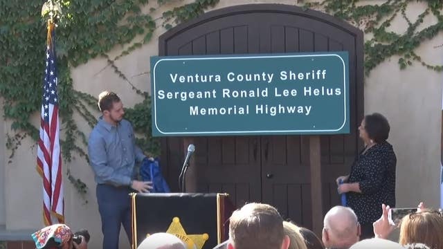 Stretch of 101 freeway dedicated in honor of Ventura County sergeant killed during Borderline mass shooting