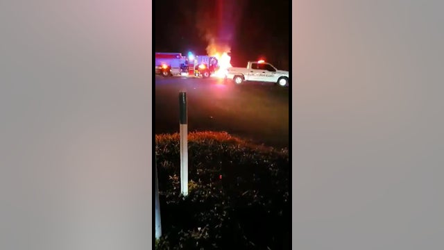 Woman thanks strangers for saving sister from burning car
