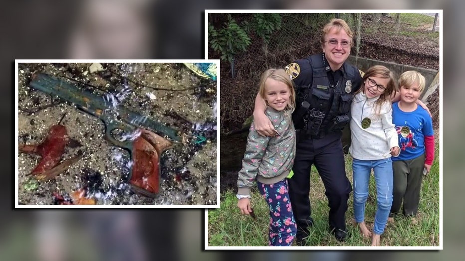 Three kids found what they thought was a revolver in a St. Pete creek. It was a BB gun, but they are being congratulated for their quick-thinking.