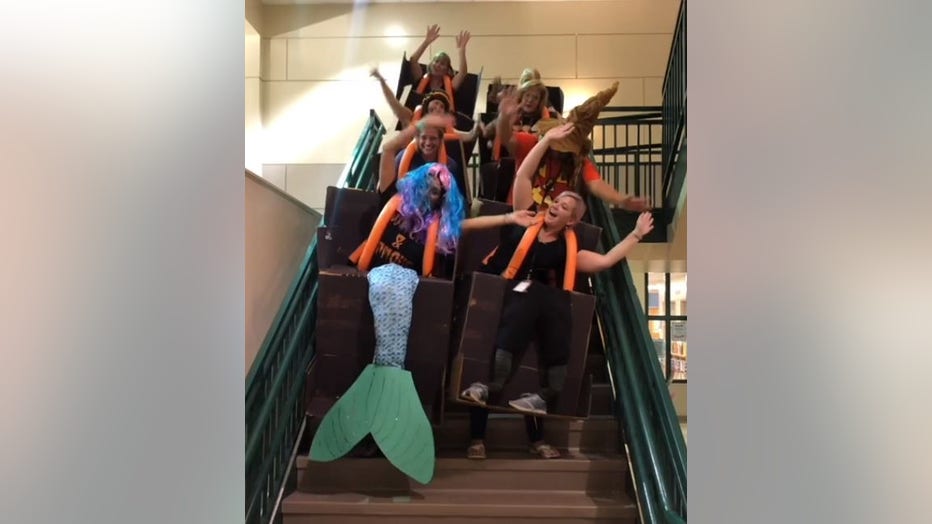 unique group halloween costume roller coaster|TikTok Search