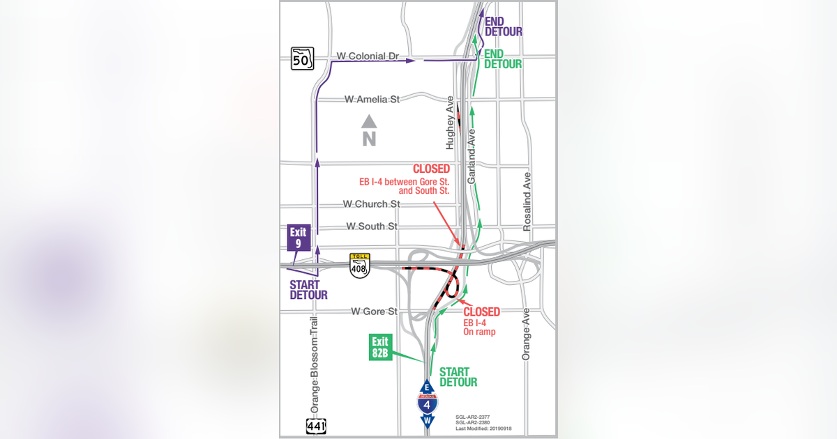 I-4 eastbound shutting down Sunday night for construction | FOX 35 Orlando