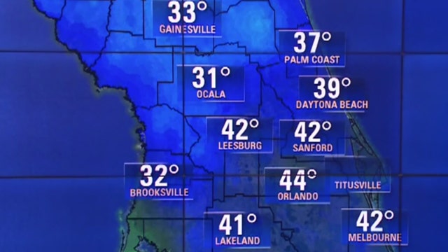 How long will it last? Cold snap drops temperatures into the 30s and 40s in Central Florida