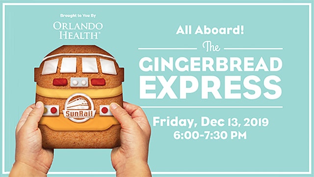 SunRail transforms into 'Gingerbread Express' on Dec. 13
