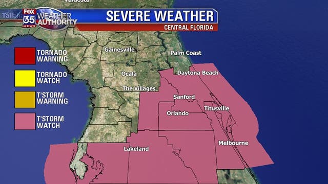 Update on the Severe Thunderstorm Watch