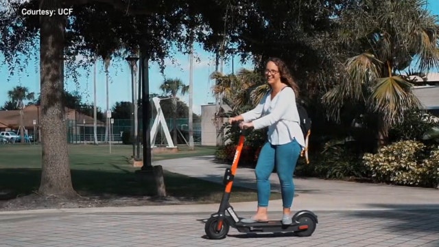 New e-scooters available to rent on University of Central Florida campus