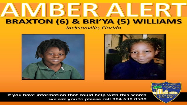 AMBER Alert issued for two children out of Jacksonville