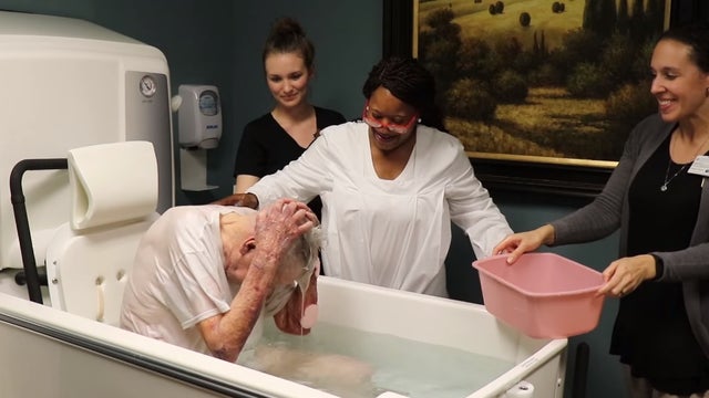 South Carolina hospice patient gets dying wish to be baptized, video goes viral