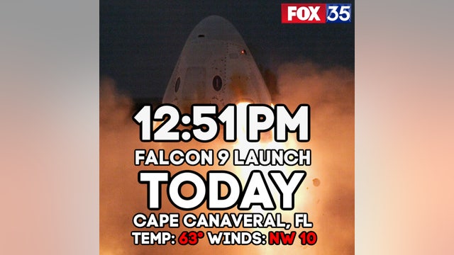 Favorable weather for Falcon 9 launch on Wednesday