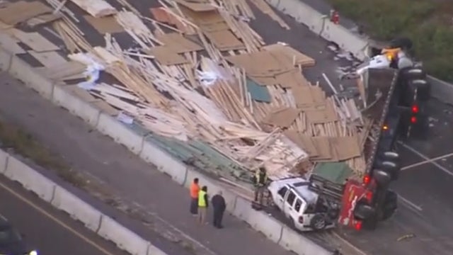 I-4 reopens after semi overturns, shuts down all westbound lanes in Longwood