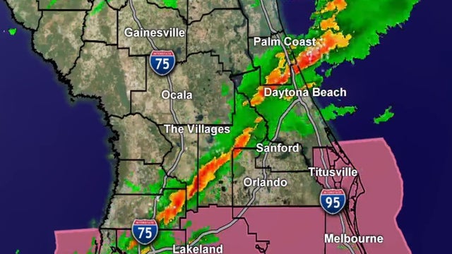 Severe weather tears through Central Florida