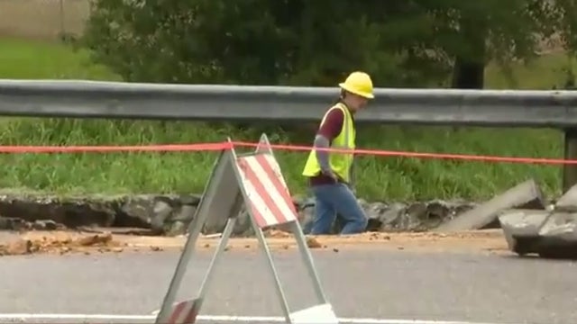 Bicyclist injured after falling into 12-foot possible sinkhole in St. Cloud